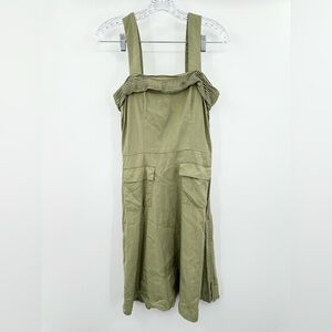 SANCIA | Dresses | New Green Sancia Mini Dress With Balloon Elbow Sleeves  Twist Front Nwt | Poshmark
